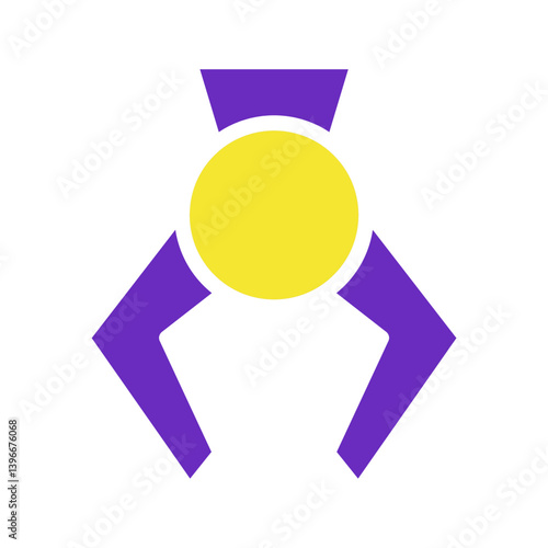 Abstract Claw Machine Icon Graphic Illustration