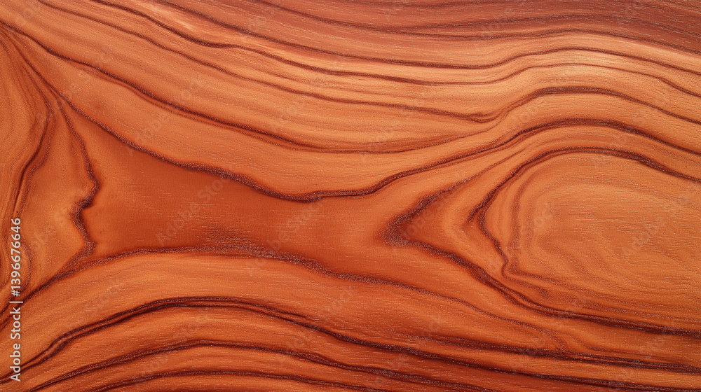 Smooth cherry wood surface with rich reddish tones and elegant grain Smooth cherry wood surface with rich reddish tones and elegant grain