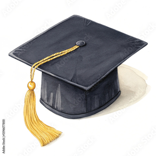 graduation cap and diploma