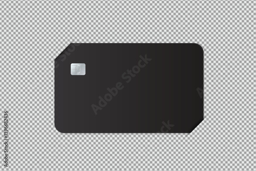 Vector realistic plastic credit card templates. Blank debit card with chip card on background. Mockup empty design for online business and finance, technology payment, digital payment concept.
