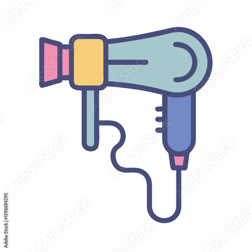 Hair Dryer for Personal Grooming Device Icon Design