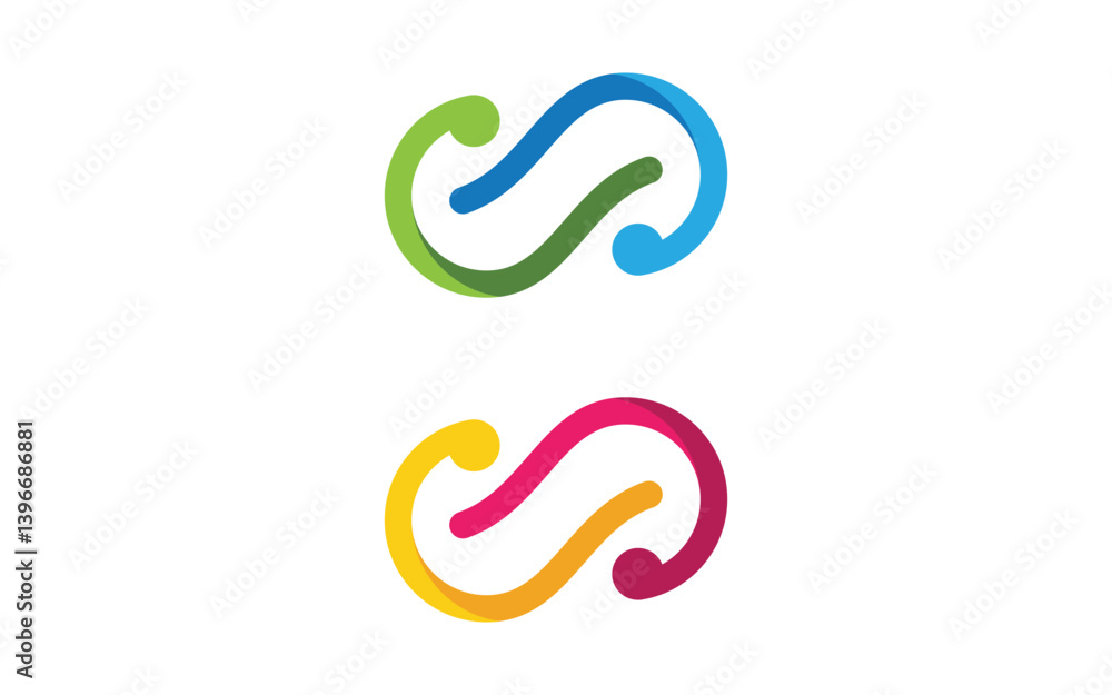 S Letter Logo Icon illustration design Template v.3 S Letter Logo Icon illustration design Template v.3