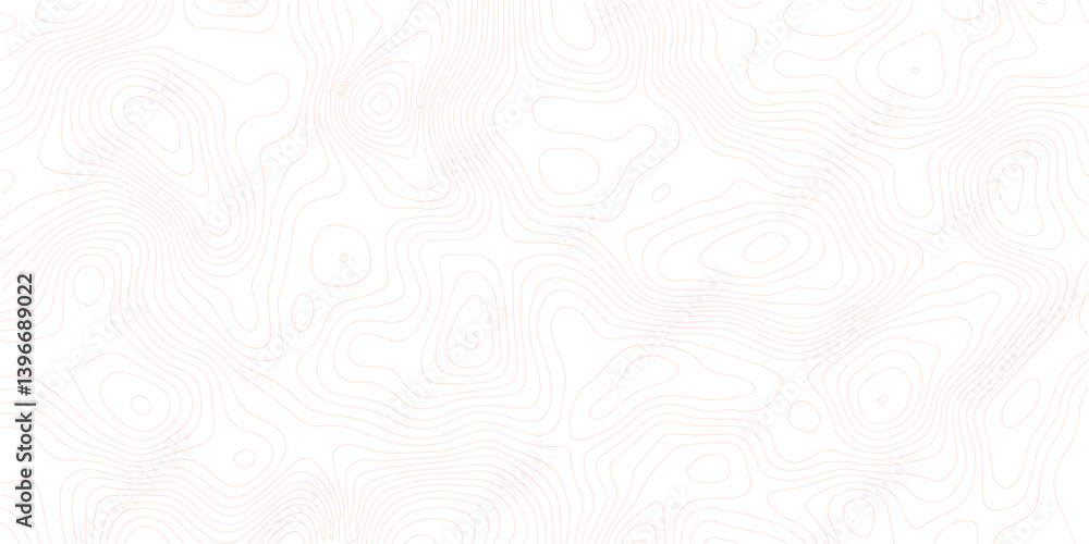Fototapeta premium Golden linear pattern on green background. Premium topographic background. Geographic banner for travel.