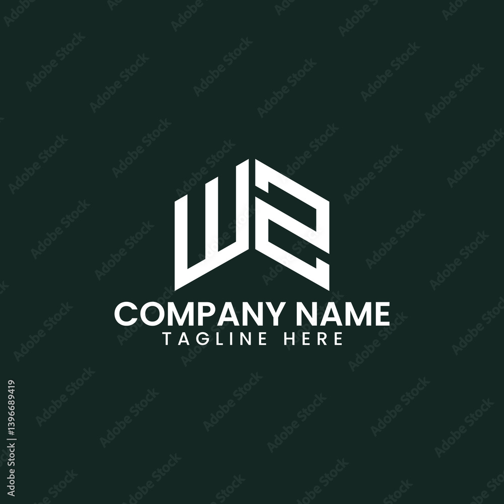 Fototapeta premium Modern Geometric Letter Logo Design
