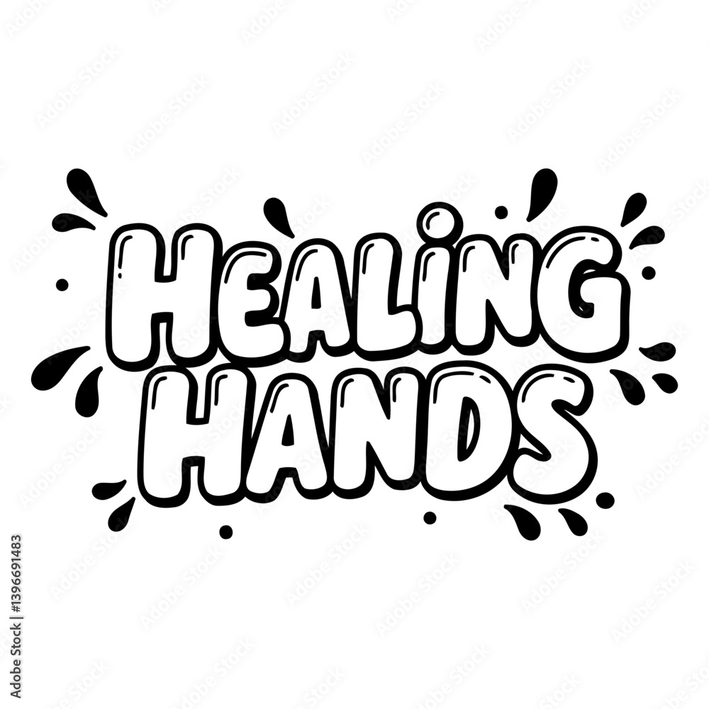 Fototapeta premium Healing Hands Graphic Design