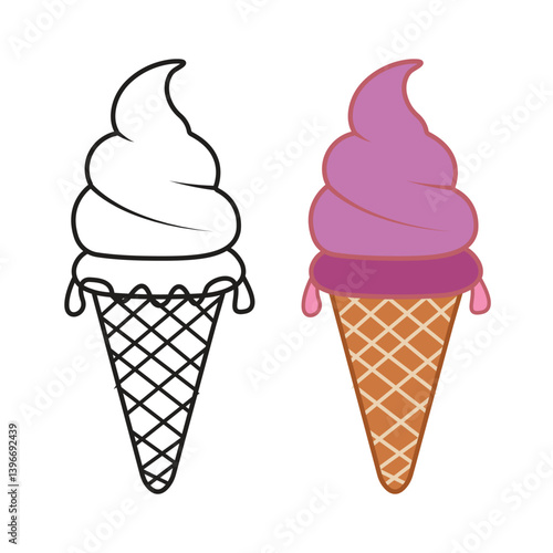 Ice cream vector kulfi ice cream vector ice vector cone vector chalk bar vector clip art doodle vector line art vector vanilla ice cream vector cartoon ice cream vector