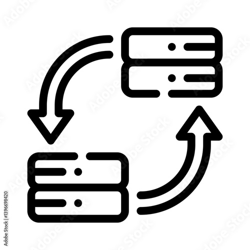 synchronization line icon