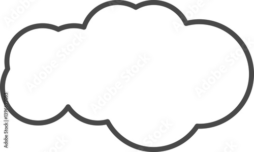 Tableau sur toile White clouds for coloring.
