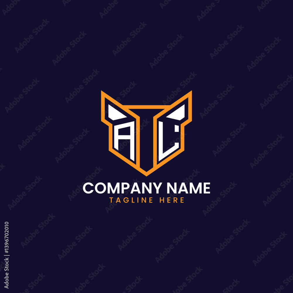 Fototapeta premium Tech-Inspired Geometric Logo Design