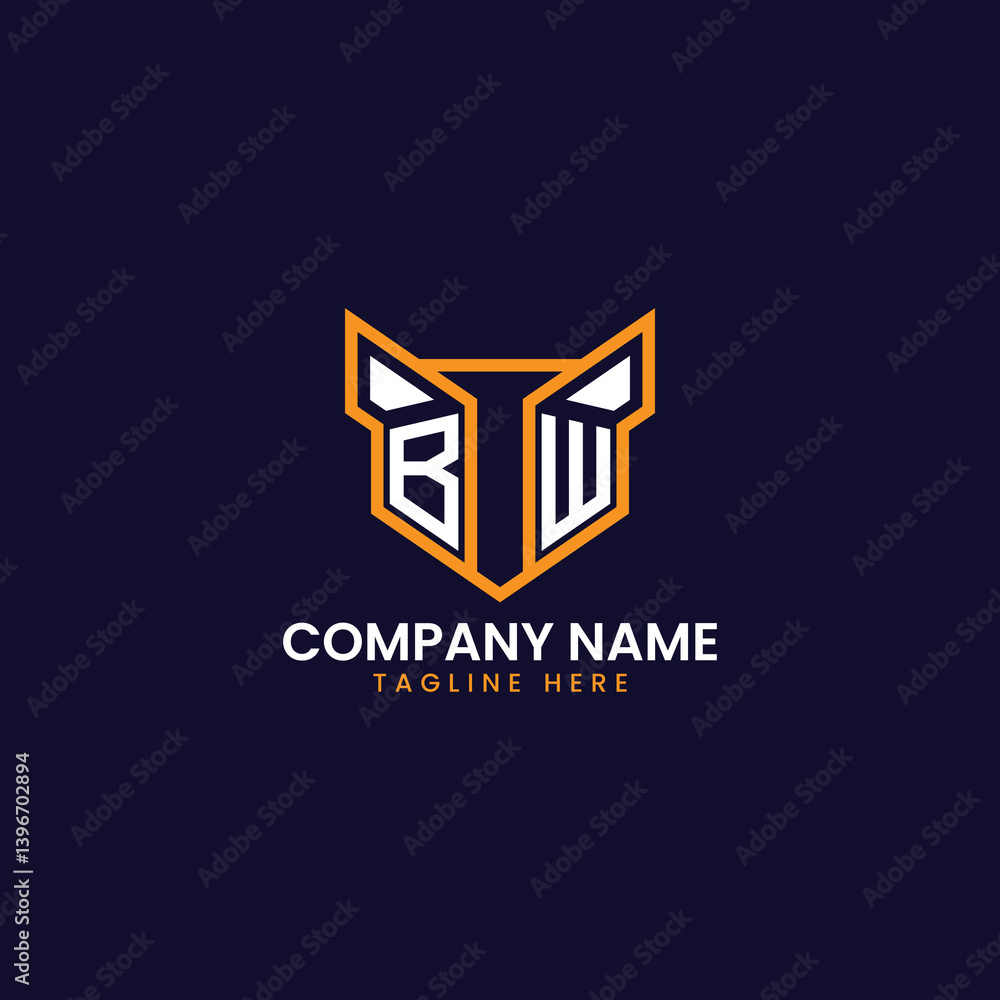 Fototapeta premium Tech-Inspired Geometric Logo Design