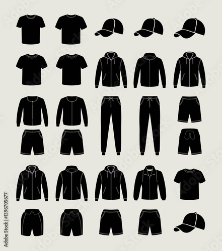 cloths mockup, vector mockup, digital, vector t shirts, vector shirts, silhouette clothing, shirt, clothes, fashion, vector, t-shirt, jacket, dress, illustration, set, wear, design, polo, coat, men, t