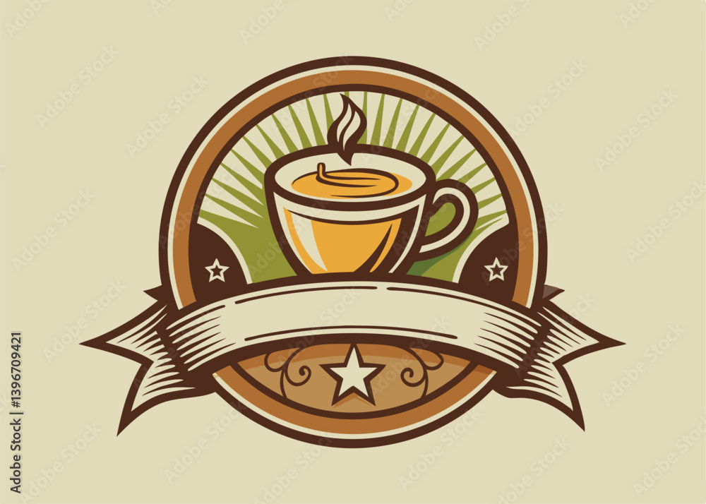 Coffee logo, suitable for coffee shop logo or product brand identity. coffee logo design vector illustration Coffee logo, suitable for coffee shop logo or product brand identity. coffee logo design vector illustration