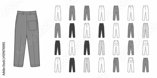 pants mockup, cloths mockup, silhouette mockups, mockups, digital, vector mockups, clothes, clothing, fashion, shirt, vector, pants, jacket, jeans, dress, illustration, suit, wear, set, design, style,