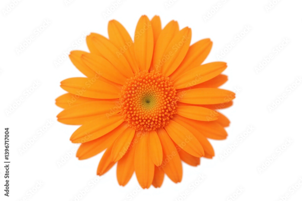 orange gerbera daisy flower isolated on white background orange gerbera daisy flower isolated on white background