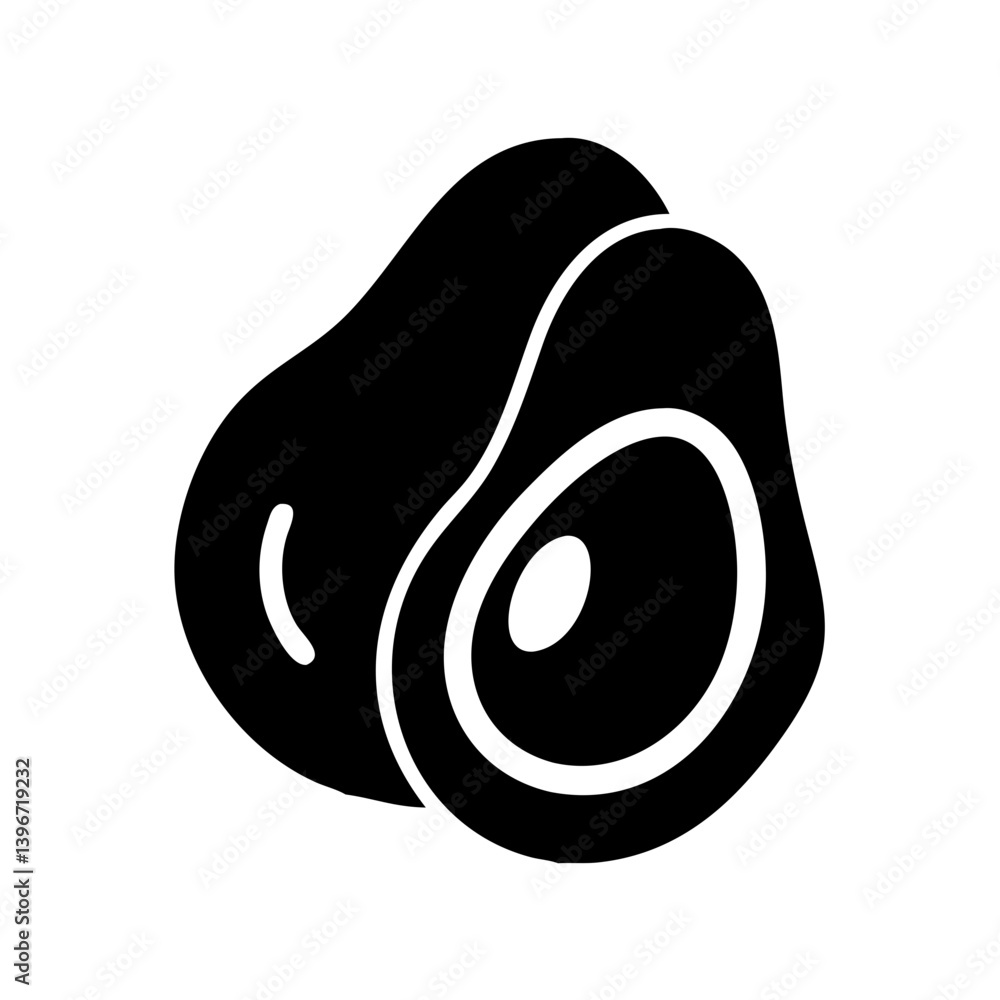 avocado icon, avocado silhouette vector illustration-simple silhouette illustration of avocado, perfect for avocado logos and icons avocado icon, avocado silhouette vector illustration-simple silhouette illustration of avocado, perfect for avocado logos and icons
