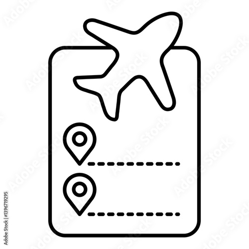 itinerary icon