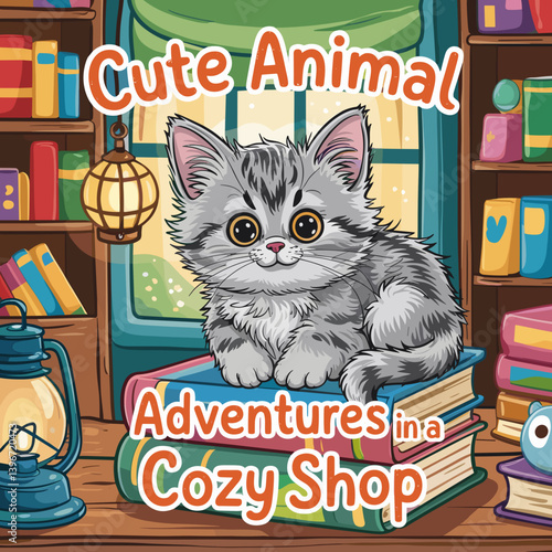 cute coloring book cover, cover, cute kids illustration, cartoon cover, cartoon illustration, kawaii coloring, easy and bold, kawaii cover, cozy, cozy cover, fuzzy, hygge, coloring pages, adult colori