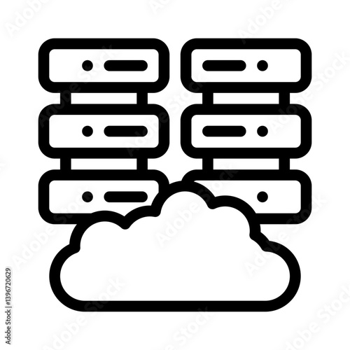 data center line icon