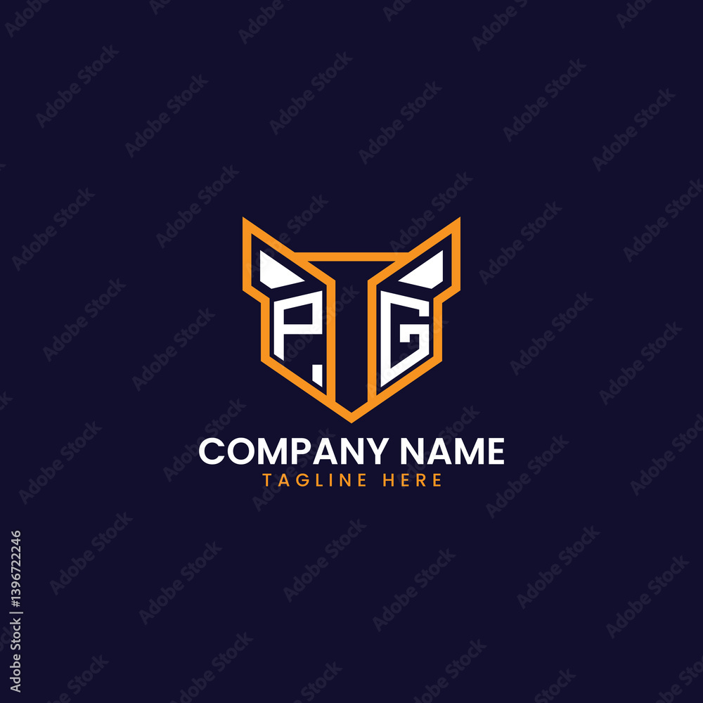 Fototapeta premium Tech-Inspired Geometric Logo Design