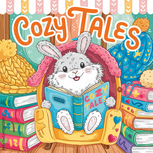 cute coloring book cover, cover, cute kids illustration, cartoon cover, cartoon illustration, kawaii coloring, easy and bold, kawaii cover, cozy, cozy cover, fuzzy, hygge, coloring pages, adult colori