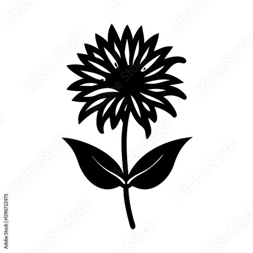 bee balm flower icon, bee balm flower silhouette vector illustration-simple silhouette illustration of bee balm flower, perfect for bee balm flower logos and icons