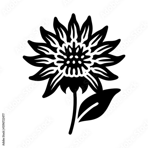 bee balm flower icon, bee balm flower silhouette vector illustration-simple silhouette illustration of bee balm flower, perfect for bee balm flower logos and icons