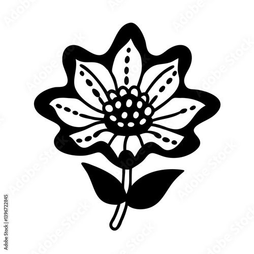 anemopsis yerba mansa flower icon, anemopsis yerba mansa flower vector