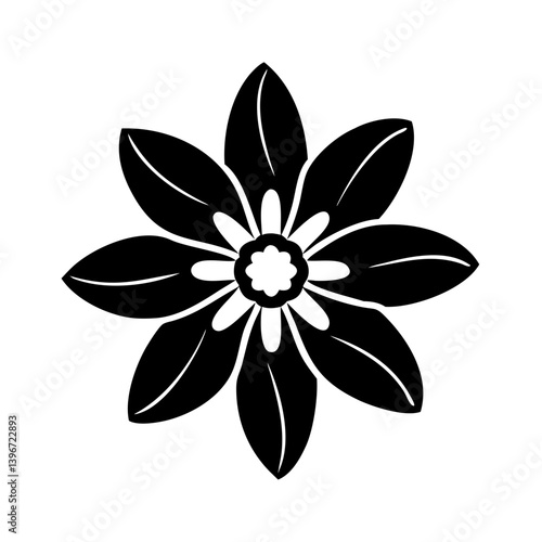 anemopsis yerba mansa flower icon, anemopsis yerba mansa flower vector,