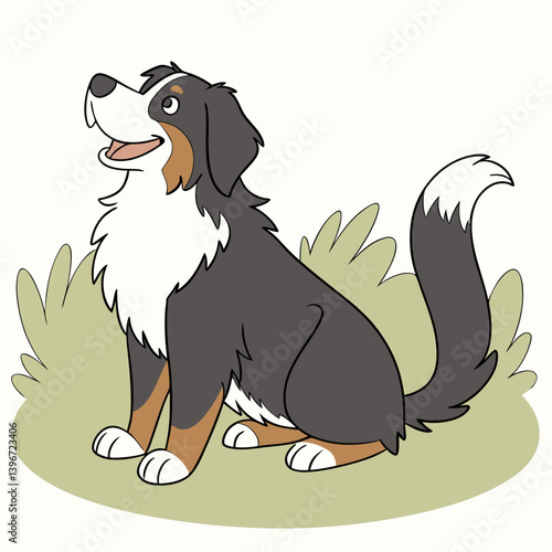 ​The Bernese Mountain Dog is a large, gentle, and playful breed known for its friendly and easygoing temperament. Originating from Switzerland, these dogs are loyal family companions and excellent wit