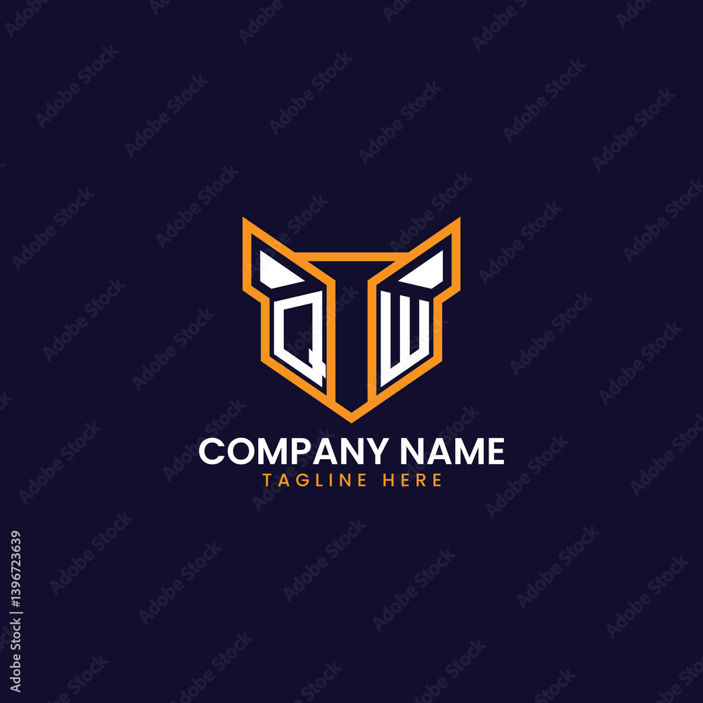 Fototapeta premium Tech-Inspired Geometric Logo Design