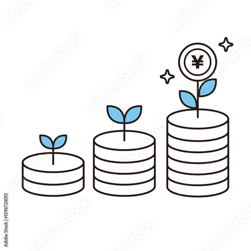 お金を育てるイメージイラスト
