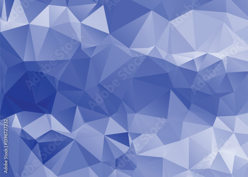 Abstract blue triangle geometric pattern background, Geometric background made of triangles, Abstract geometric background. Vector 3d illustration. Triangle or pyramid blue shapes.