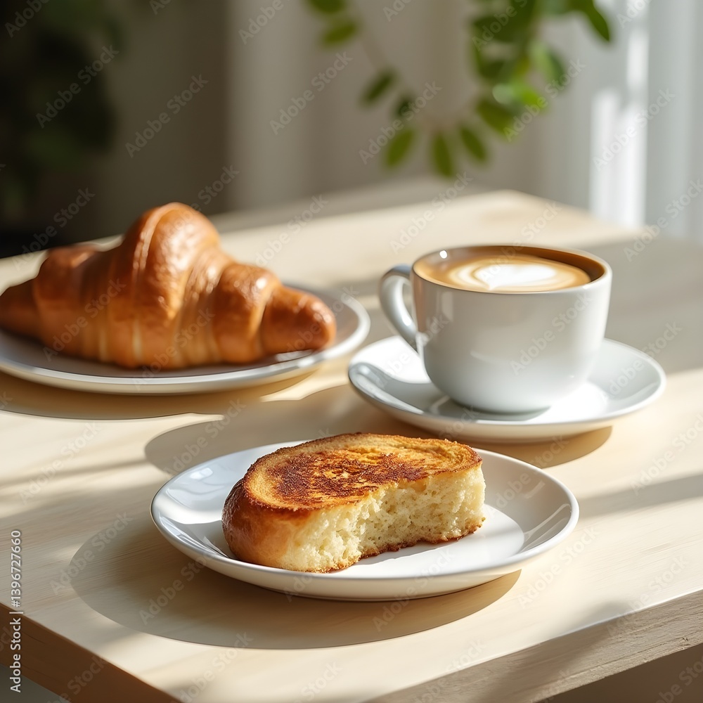 A Tasteful Start with Coffee & Croissant A Tasteful Start with Coffee & Croissant