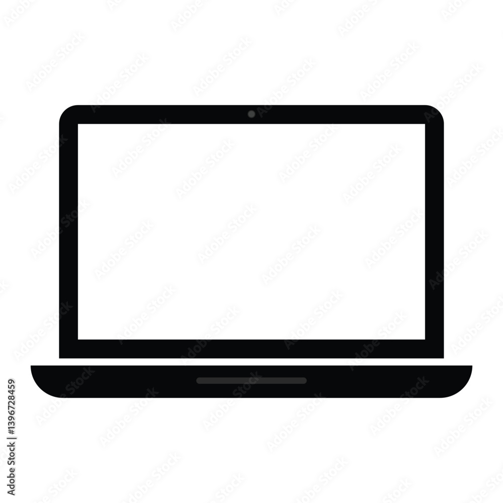 Laptop icon vector in trendy flat style. laptop icon illustration. simple computer symbol Laptop icon vector in trendy flat style. laptop icon illustration. simple computer symbol
