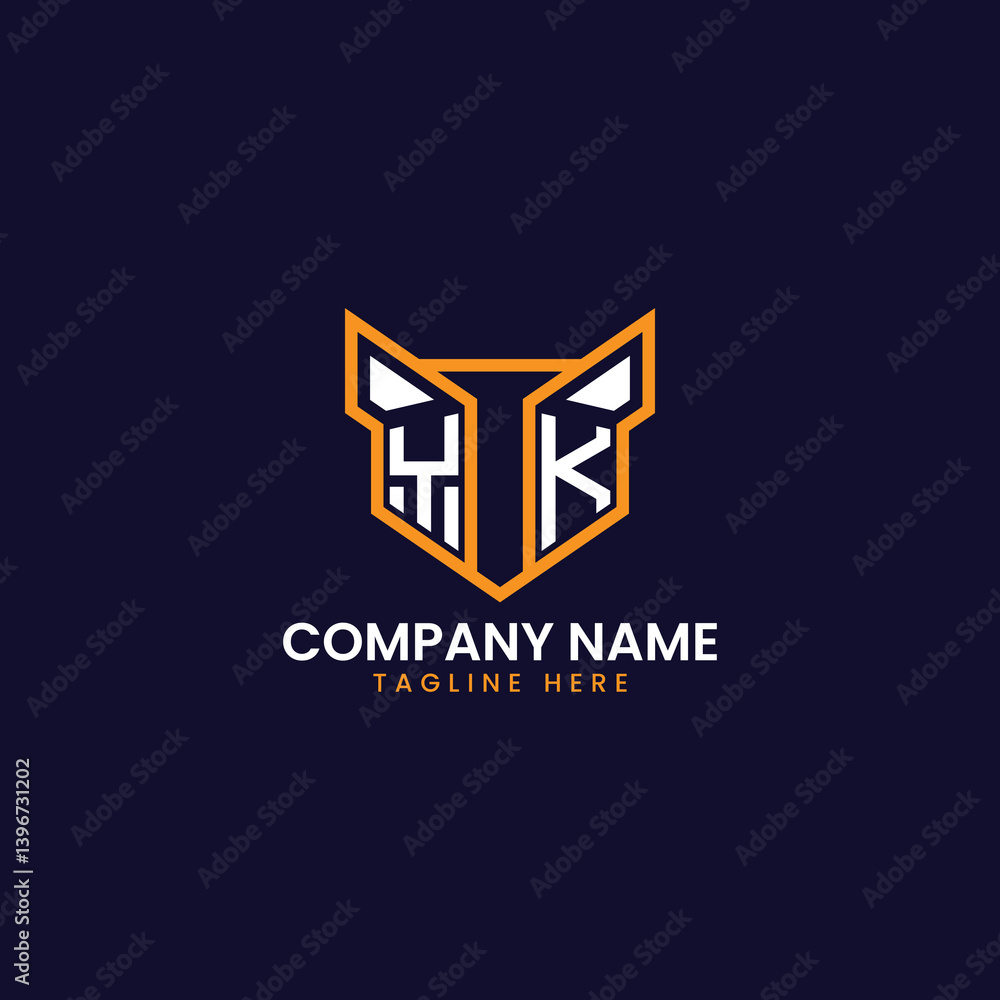 Fototapeta premium Tech-Inspired Geometric Logo Design