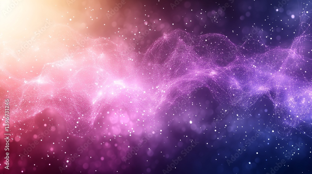 Colorful Cosmic Nebula and Stars Colorful Cosmic Nebula and Stars