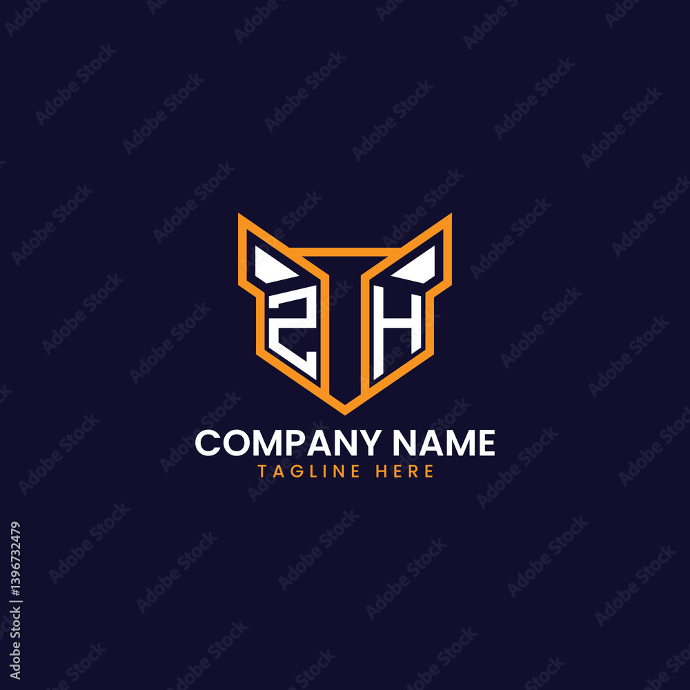 Fototapeta premium Tech-Inspired Geometric Logo Design