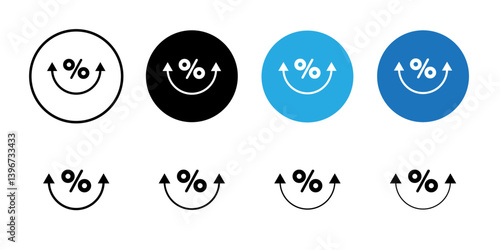 Fees Increase iconc' Logo symbol sign set