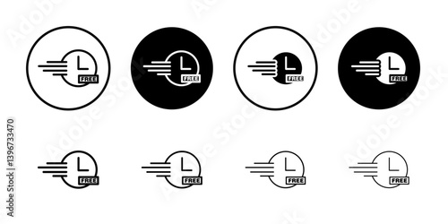Free time icon (2) Logo symbol sign set