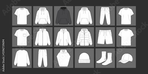 cloths mockup, vector mockup, digital, vector t shirts, vector shirts, silhouette clothing, shirt, clothes, fashion, vector, t-shirt, jacket, dress, illustration, set, wear, design, polo, coat, men, t