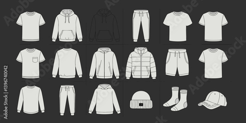 cloths mockup, vector mockup, digital, vector t shirts, vector shirts, silhouette clothing, shirt, clothes, fashion, vector, t-shirt, jacket, dress, illustration, set, wear, design, polo, coat, men, t