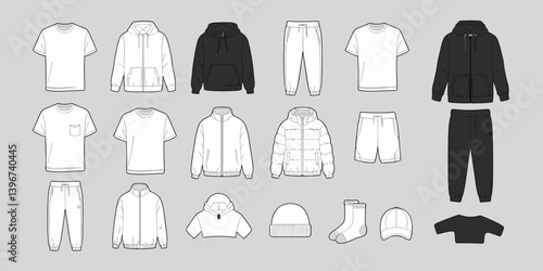 cloths mockup, vector mockup, digital, vector t shirts, vector shirts, silhouette clothing, shirt, clothes, fashion, vector, t-shirt, jacket, dress, illustration, set, wear, design, polo, coat, men, t