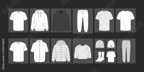 cloths mockup, vector mockup, digital, vector t shirts, vector shirts, silhouette clothing, shirt, clothes, fashion, vector, t-shirt, jacket, dress, illustration, set, wear, design, polo, coat, men, t