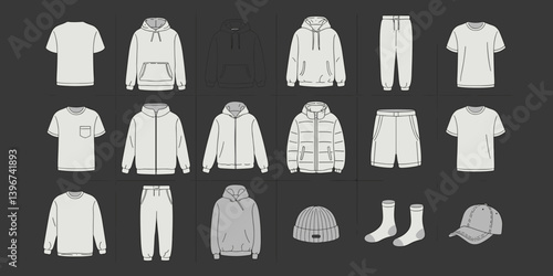 cloths mockup, vector mockup, digital, vector t shirts, vector shirts, silhouette clothing, shirt, clothes, fashion, vector, t-shirt, jacket, dress, illustration, set, wear, design, polo, coat, men, t