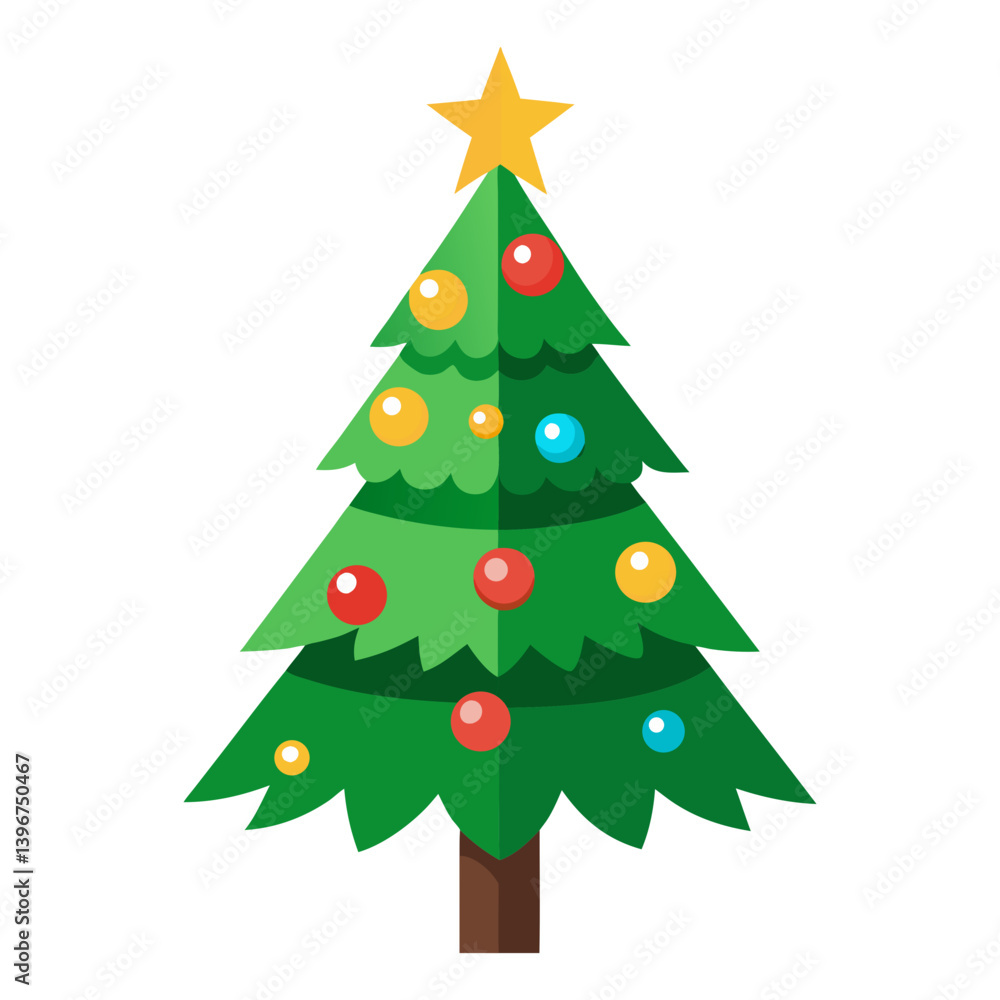 Christmas tree decorated with ornaments
Christmas tree decorated with ornaments