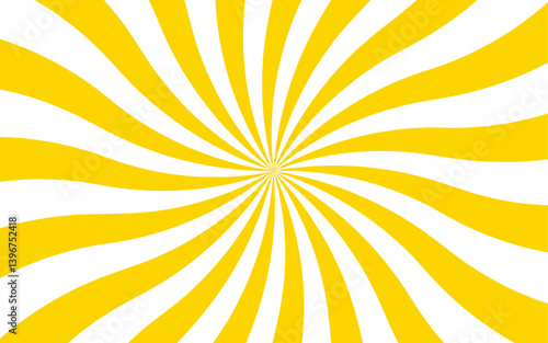 Abstract background with sunburst or radial burst pattern. Vintage sun ray and spiral sunrise, sunlight creative summer sunny. Flat ,graphic, with sharp, clean edges and retro or comic-inspired design