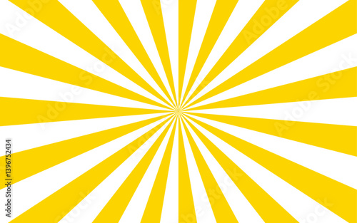 Abstract background with sunburst or radial burst pattern. Vintage sun ray and spiral sunrise, sunlight creative summer sunny. Flat ,graphic, with sharp, clean edges and retro or comic-inspired design