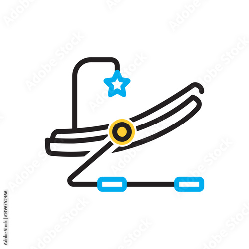 Multi  color icon for baby bouncer