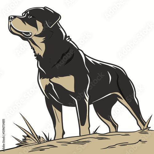 ​Rottweilers are powerful, loyal dogs with a rich history in guarding and protection