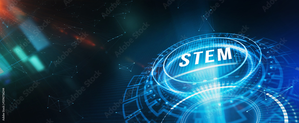 Science, technology, engineering and math. STEM concept. Business, Technology, Internet and network concept. 3d illustration
